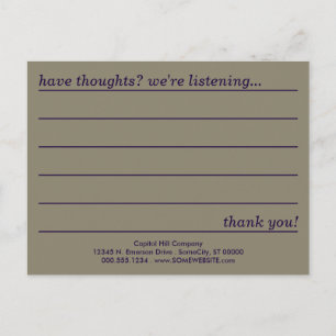 emo-achtige commentaarkaart briefkaart