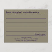 emo-achtige commentaarkaart briefkaart (Voorkant)