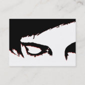 emo-achtige commentaarkaart visitekaartje (Achterkant)