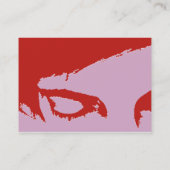 emo-achtige commentaarkaart visitekaartje (Achterkant)