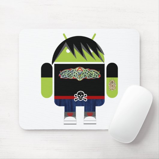 Emo Andy de Android Muismat (Met muis)