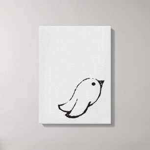Emo Bird Canvas Afdruk