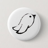 Emo Bird Ronde Button 5,7 Cm (Voorkant)