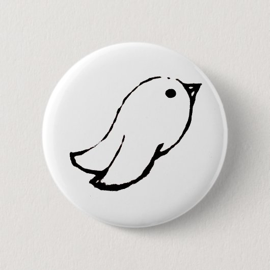Emo Bird Ronde Button 5,7 Cm (Voorkant)