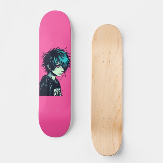 Emo Boy Persoonlijk Skateboard (Voorkant)