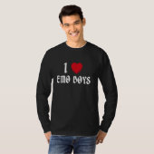 Emo Boys Love Emo Mode I Heart Emo Boys T-shirt (Voorkant volledig)