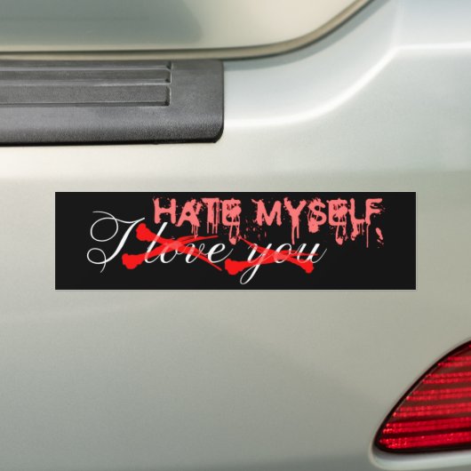 Emo Bumpersticker (Op auto)
