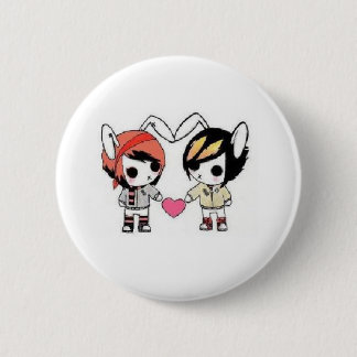 emo bunnies ronde button 5,7 cm