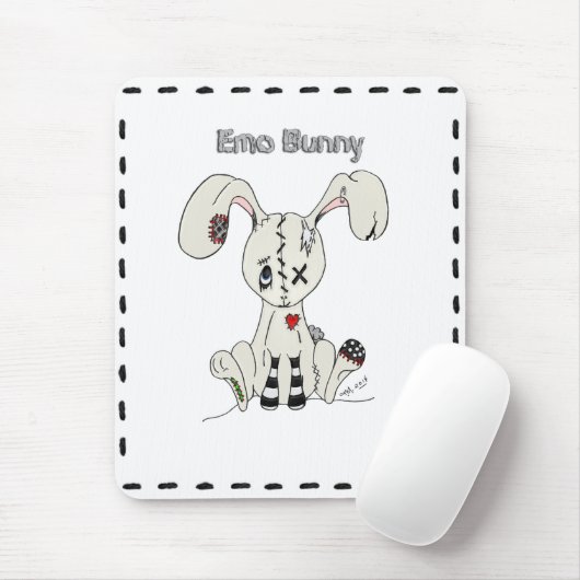 Emo Bunny Muismat (Met muis)