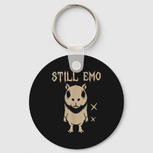 Emo Capybara Goth Punk Nog Steeds Emo Sleutelhanger