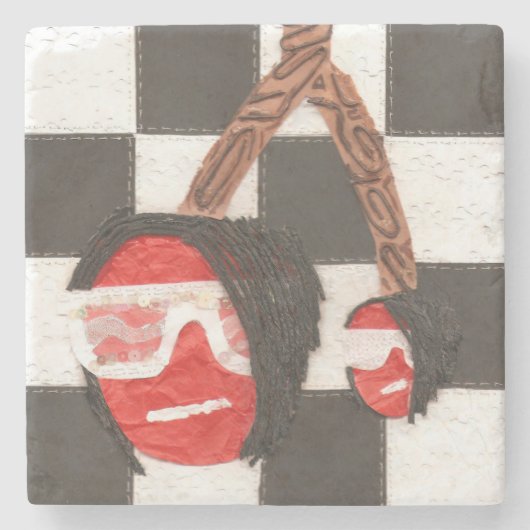 Emo Cherry Marble Onderzetter (Voorkant)
