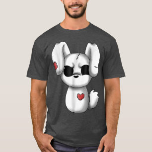 Emo Chibi Kawaii Easter Gothic Emo Bunny T-shirt