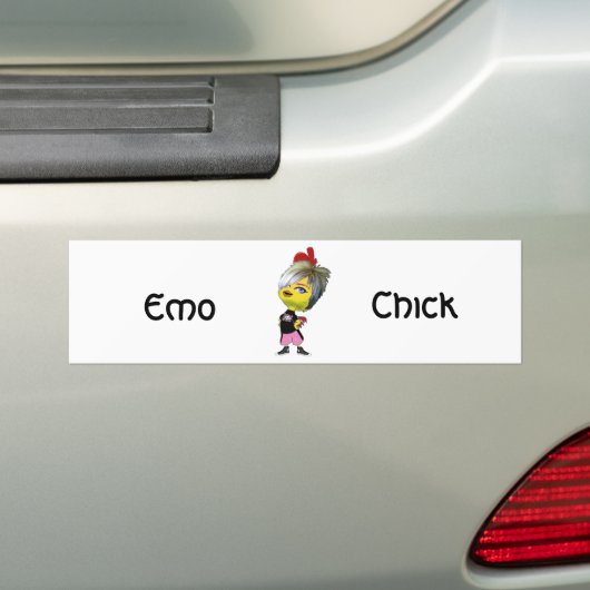 Emo Chick Bumpersticker (Op auto)