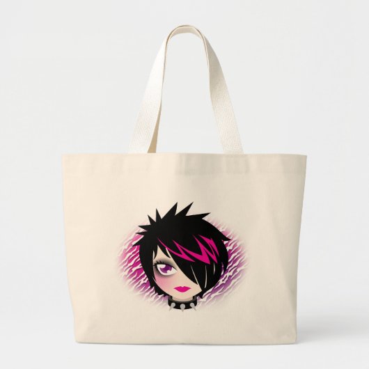 Emo Cutie Bag Grote Tote Bag (Voorkant)