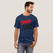 Emo Dad Band voor vader grappig T-shirt (Voorkant volledig)