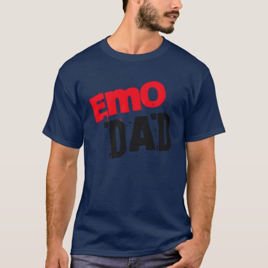 Emo Dad Band voor vader grappig T-shirt (Voorkant)