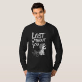 Emo Dog Emo Mode Gothic Dog Gothic Style Dog Love T-shirt (Voorkant volledig)