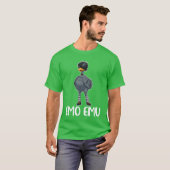 Emo Emu Funny Bird Gift meisje T-shirt (Voorkant volledig)