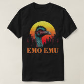 Emo Emu Grappig Emu Running Bird Pun T-shirt (Design voorkant)