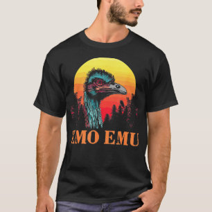Emo Emu Grappig  Emu Running Bird Pun T-shirt