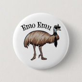 Emo Emu Ronde Button 5,7 Cm (Voorkant)