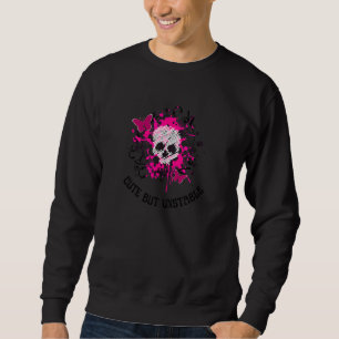 Emo en Gothic Leuke maar onstabiele roze vlinder S Trui