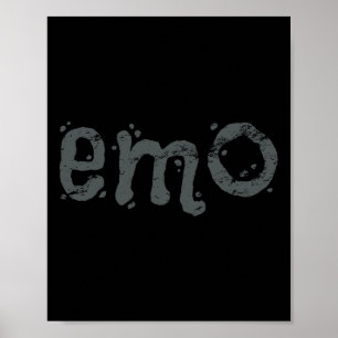 EMO en nog steeds Gothic - zwart noodlijdend emo Poster