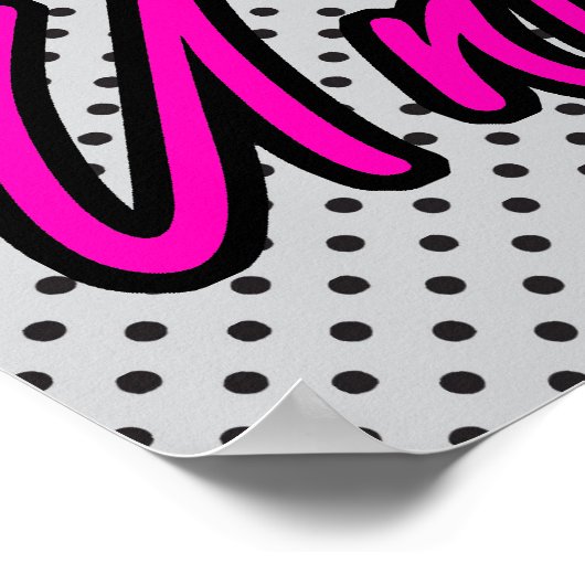 Emo Eye Heart I Love Unicorns Poster (Hoek)