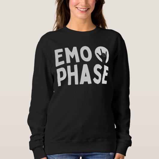 Emo Fase Het Was Nooit Een Fase Het Is Een Levenss Trui (Voorkant)
