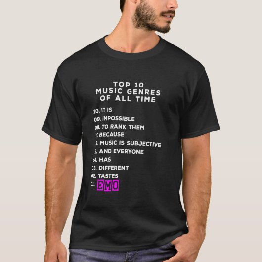 Emo gezegde Emocore Muziek Top 10 Ranking Emo (Voorkant)
