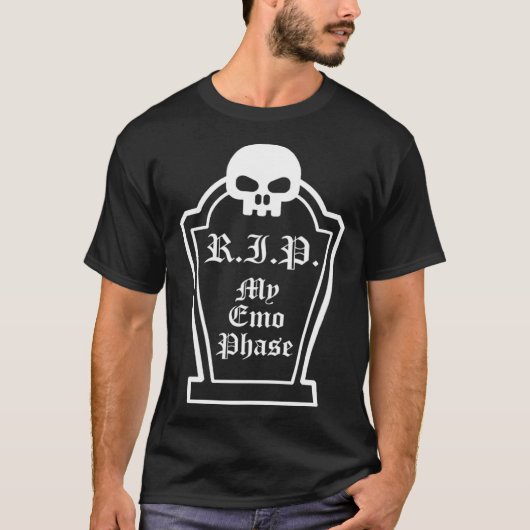 Emo Gezegde Quote Skull Grave Gothic RIP Mijn Emo T-shirt (Voorkant)