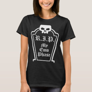 Emo Gezegde Quote Skull Grave Gothic RIP Mijn Emo T-shirt