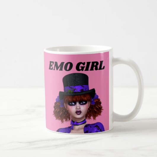 EMO GIRL GOTHIC COFFEE MUGS KOFFIEMOK (Rechts)