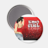 Emo Girl Magneet (Voorkant / Achterkant)