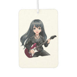 Emo girl with long black hair luchtverfrisser