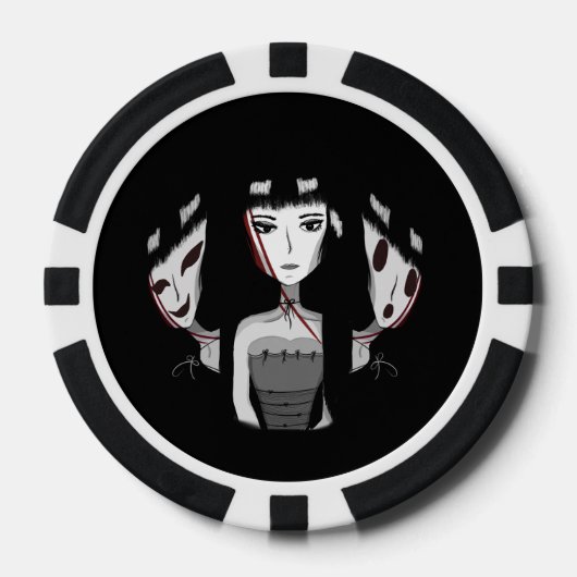 Emo Girls Poker Chips (Voorkant)