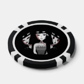 Emo Girls Poker Chips (Enkel)