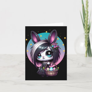 Emo Goth Meisje Scene Paashaas Kaart