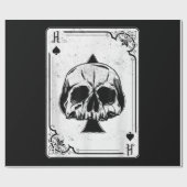 Emo Gothic and Punk Ace Spades Poker Game Cadeaupapier (Vlak)