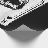 Emo Gothic and Punk Ace Spades Poker Game Cadeaupapier (Hoek)