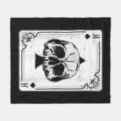 Emo Gothic and Punk Ace Spades Poker Game Fleece Deken (Voorkant (Horizontaal))