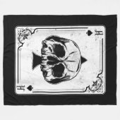 Emo Gothic and Punk Ace Spades Poker Game Fleece Deken (Voorkant (Horizontaal))