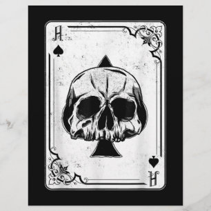 Emo Gothic and Punk Ace Spades Poker Game Flyer