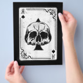 Emo Gothic and Punk Ace Spades Poker Game Flyer (Hand)