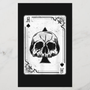 Emo Gothic and Punk Ace Spades Poker Game Flyer