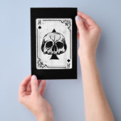 Emo Gothic and Punk Ace Spades Poker Game Flyer (Hand)