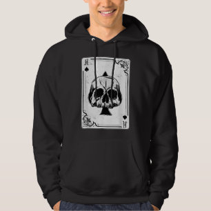 Emo Gothic and Punk Ace Spades Poker Game Hoodie