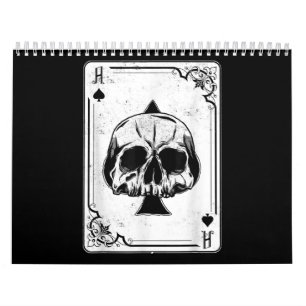 Emo Gothic and Punk Ace Spades Poker Game Kalender