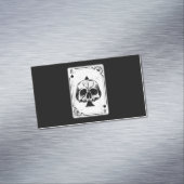 Emo Gothic and Punk Ace Spades Poker Game Magnetisch Visitekaartje (Voorbeeld)