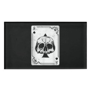 Emo Gothic and Punk Ace Spades Poker Game Naambadge